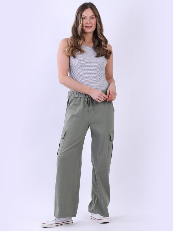 Knee Flap Pockets Flare Magic Pant