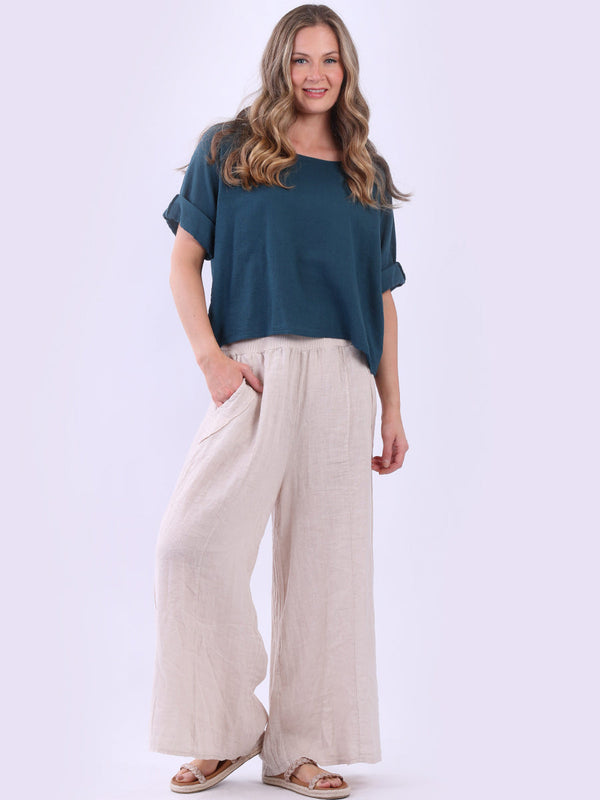 Vintage Wash Women Solid Cotton Crop Top