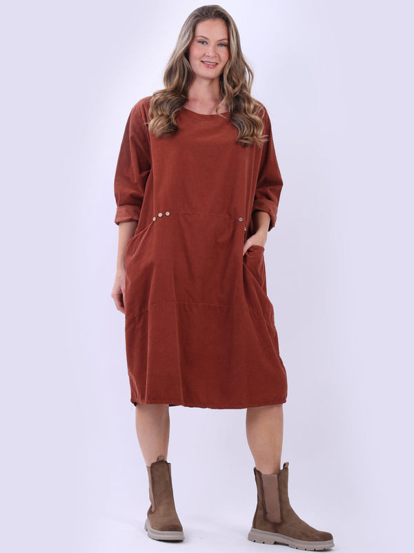 Solid Cotton Baggy Plus Size Women Dress