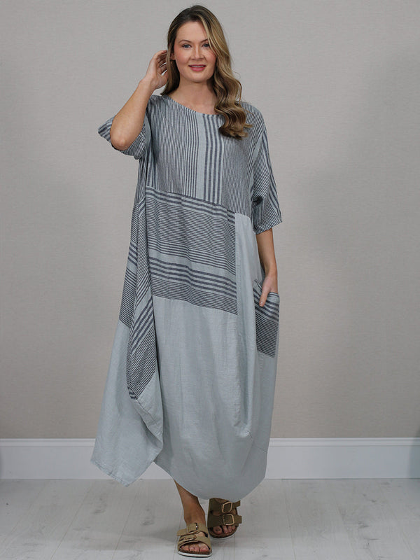 chinese dress ladies Portofino Linen Dress - Made in Italy main image 1