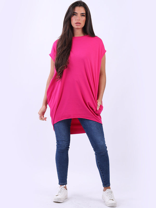 Plain Cotton Lagenlook Ladies Dress