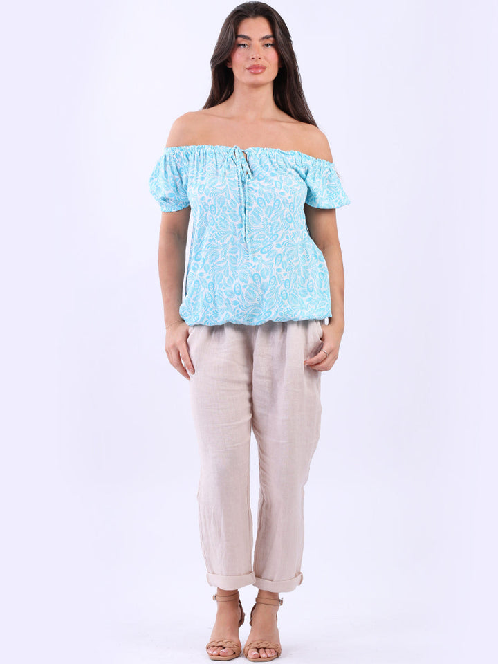 Off Shoulder Crop Top