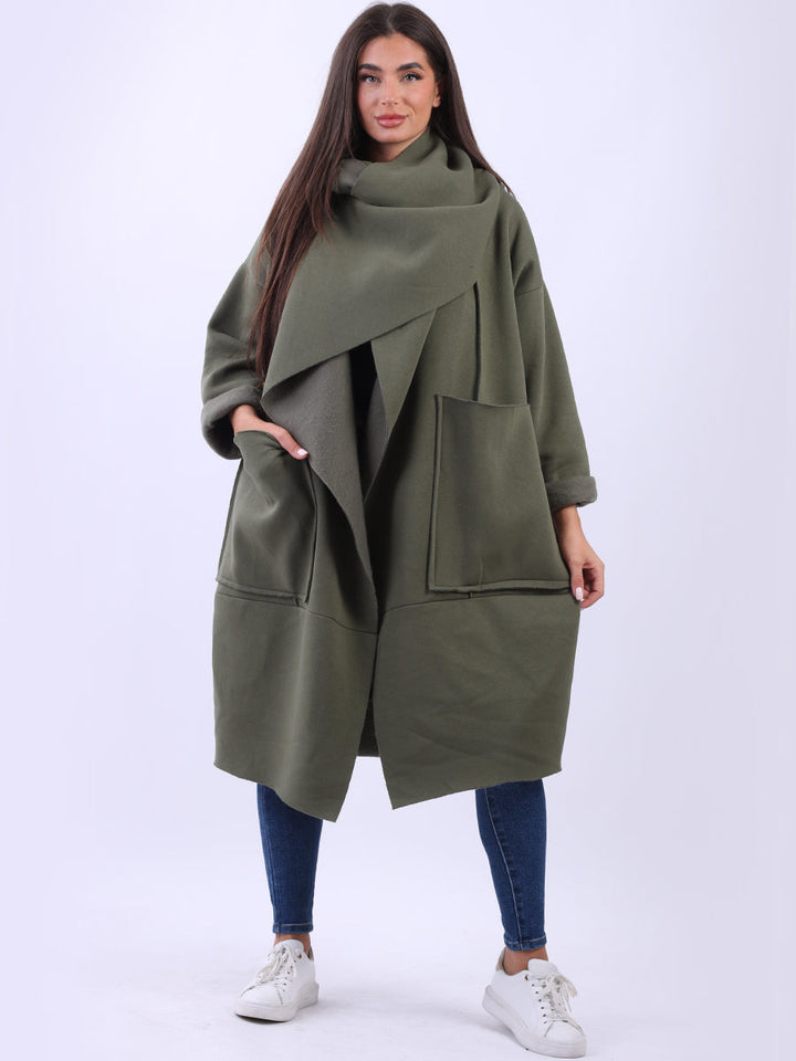 Plus Size Lagenlook Cotton Coat