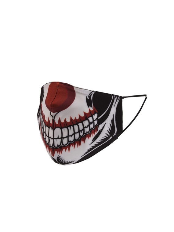 Italian Made Skull Print Washable Cotton Fashion Face Masks