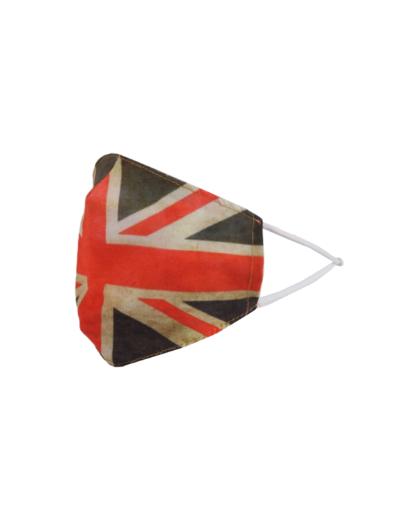Italian Unisex Union Jack Polyester-Cotton Face Masks