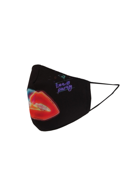 Made In Italy Let's Party Print Reusable Cotton Face Masks