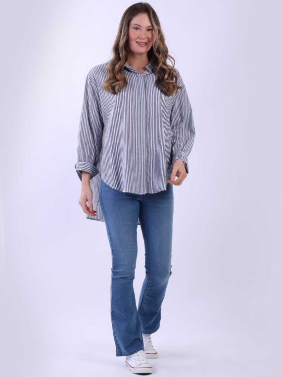 Stripe Print Ladies Shirt 