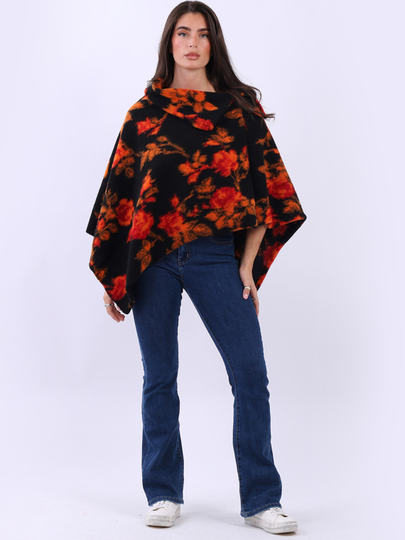 Oversized Knitted Wooly Poncho