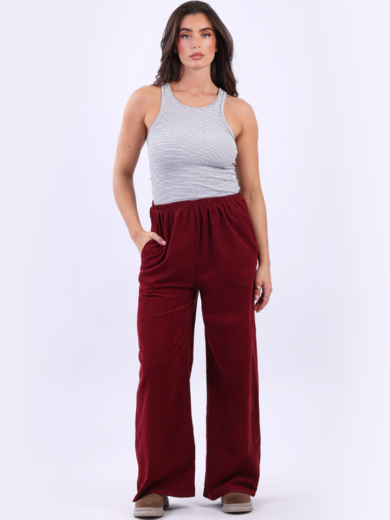 Solid Cotton Corduroy Pant