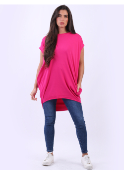 Plain Cotton Lagenlook Ladies Dress