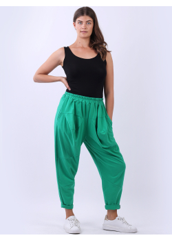 Women Loose Fit Cotton Trouser