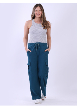 Knee Flap Pockets Flare Magic Pant