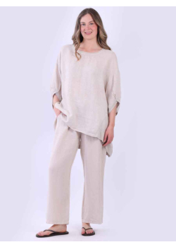 Oversized Plain Linen Baggy Shirt