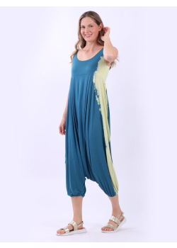 Tie And Dye Sleeveless Harem Jumpsuit