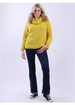 Ladies Cowl Neck Wool Knitted Jumper