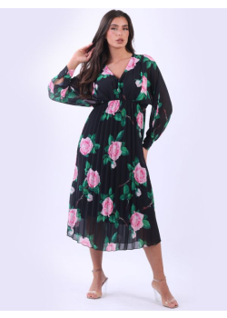 Blooms Floral Double Layered Ladies Maxi Dress