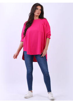 Women Plus Size Baggy Cotton Blended T-Shirt