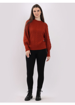 Ladies Plain Cable Knit Crop Top