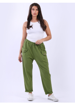 Ladies Cotton Plain Casual Sweat Pant