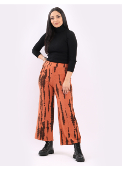 Ladies Tie And Dye Wide Leg Trouser