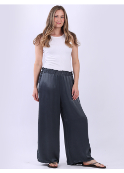 Solid Wide Leg Ladies Satin Palazzo Pant