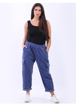 Ladies Relaxed Fit Cotton Corduroy Trouser