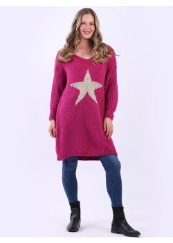 Italian Star Knit Oversized Lagenlook Wooly Sweater