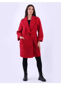 Ladies Oversized Plain Woolen Coat