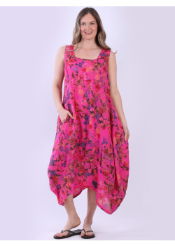 Floral Print Ladies Tank Dress