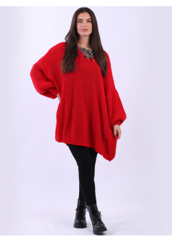 Plus Size Drawstring V-Neck Solid Knitted Jumper