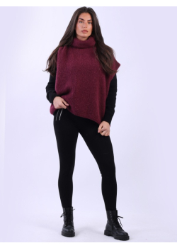 Solid Woolen Knit Ladies Pullover
