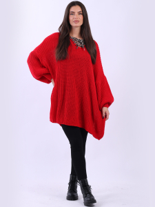 Plus Size Drawstring V-Neck Solid Knitted Jumper